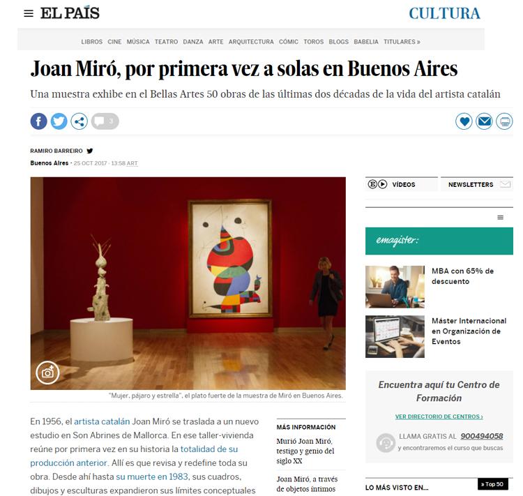 Por Ramiro Barreiro, El País, 25/10/2017